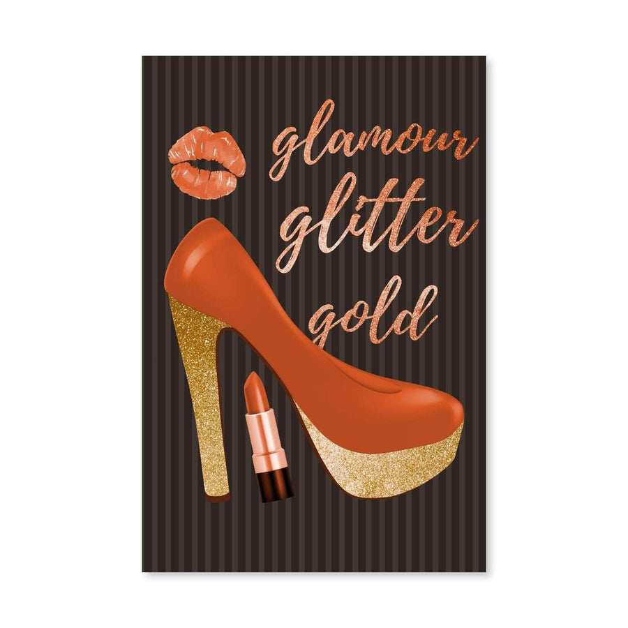 Glamour Heels Canvas Art Clock Canvas