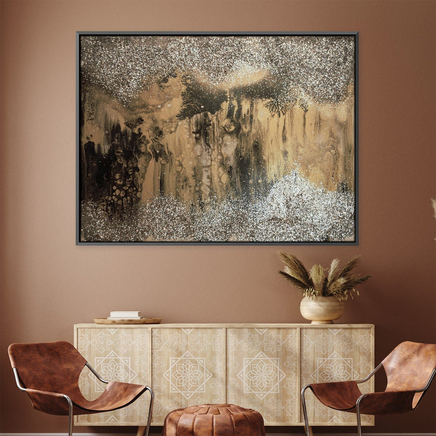 Glamour Rai Canvas Art 45 x 30cm / Unframed Canvas Print Clock Canvas