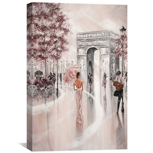 Glimpse Paris Flair Canvas Art Clock Canvas