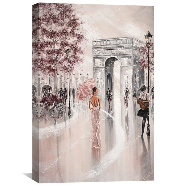 Glimpse Paris Flair Canvas Art Clock Canvas