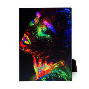 Glowing Woman B Desktop Canvas Desktop Canvas 13 x 18cm Clock Canvas