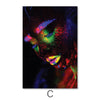 Glowing Woman Canvas Art C / 40 x 50cm / No Board - Canvas Print Only Clock Canvas