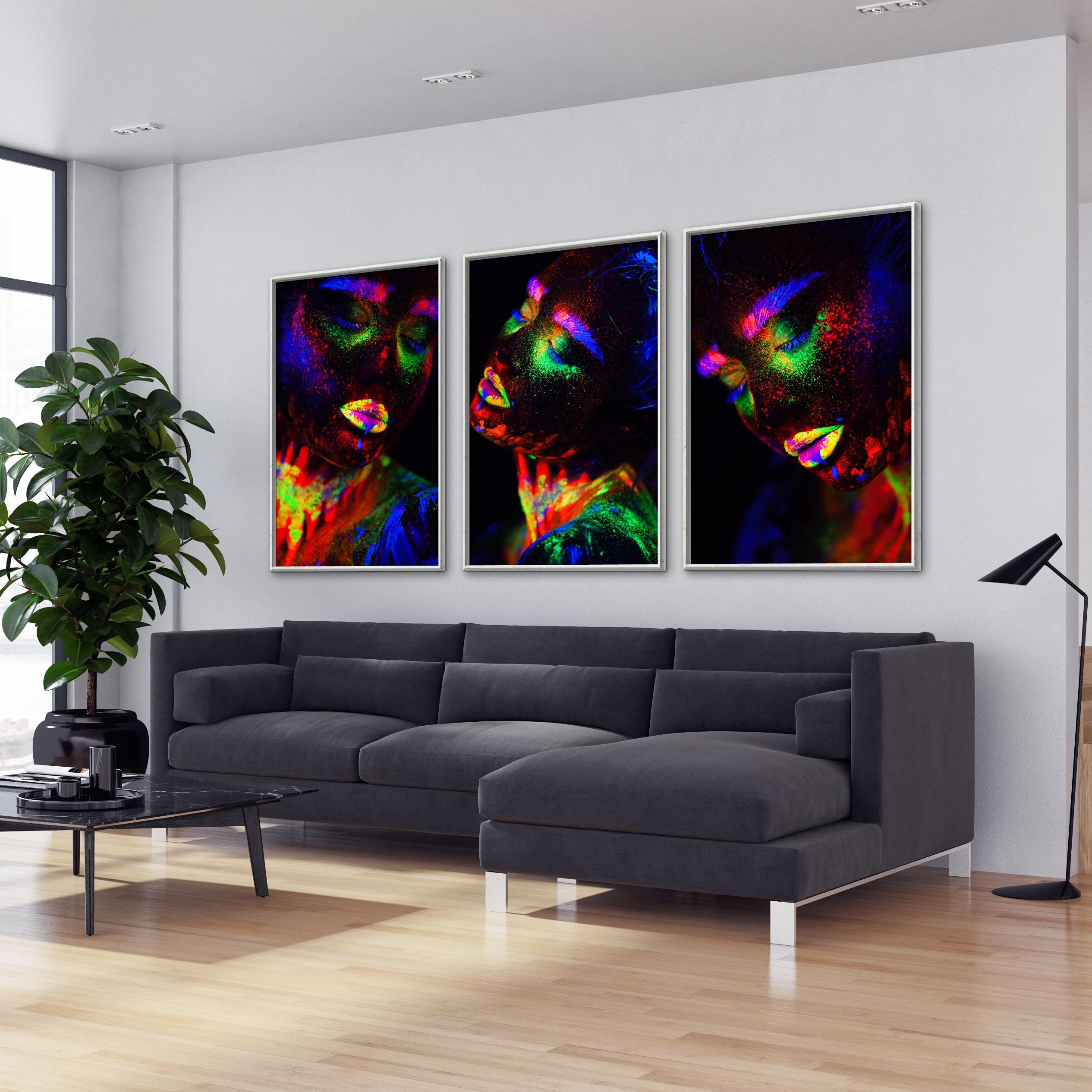 Glowing Woman Canvas Art Clock Canvas