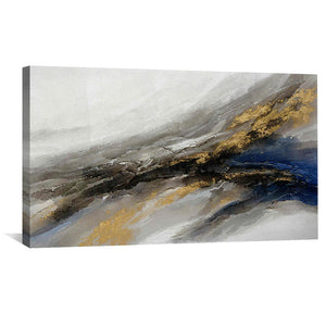 Gold Across the Canvas Oil Painting Oil Clock Canvas