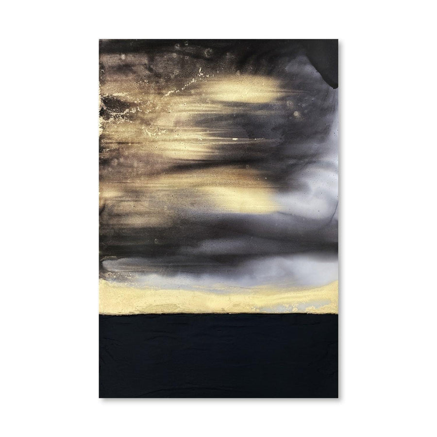 Gold Noir Canvas Art Clock Canvas