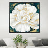 Gold Pollen Oil Painting Oil 30 x 30cm / Oil Painting Clock Canvas