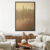 Gold Shimmer Canvas Art 30 x 45cm / Unframed Canvas Print Clock Canvas
