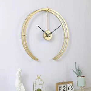 Golden Aurora Clock Clock Canvas