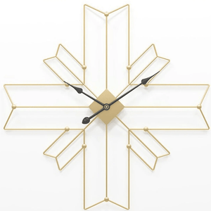Golden Cross Clock Gold / 60cm Clock Canvas