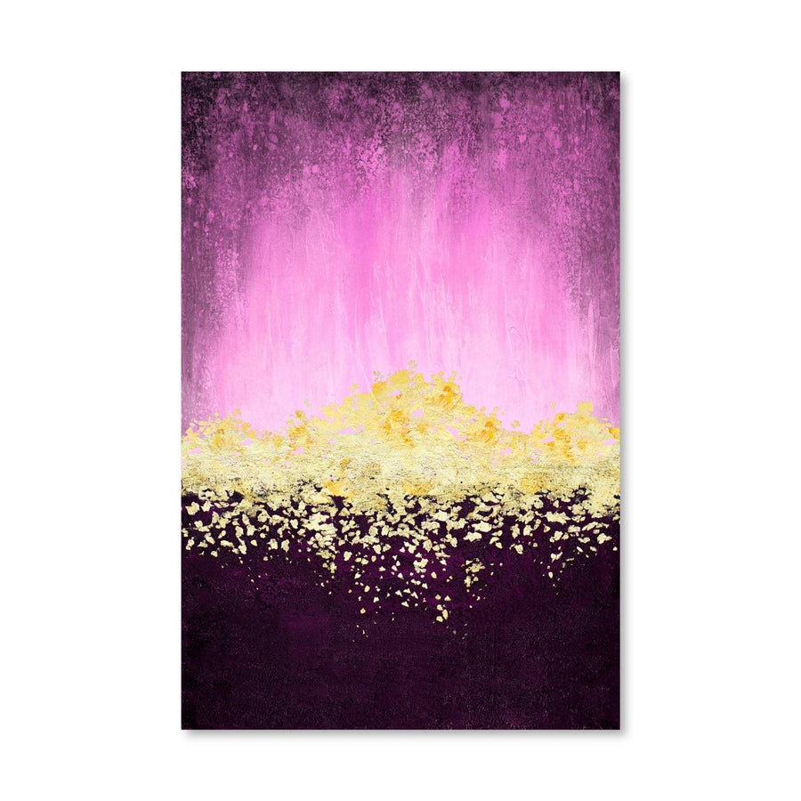 Golden Dawn-Pink Canvas Art Clock Canvas