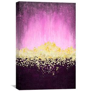 Golden Dawn-Pink Canvas Art 30 x 45cm / Unframed Canvas Print Clock Canvas