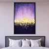 Golden Dawn-Purple Canvas Art Clock Canvas