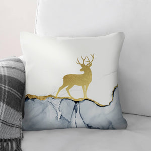 Golden Deer B Cushion Cushion Cushion Square Clock Canvas