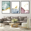 Golden Deer Canvas Art Clock Canvas