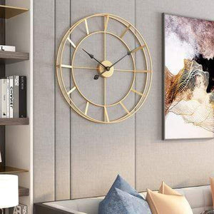 Golden Dial Wall Clock  Large and Oversized Clocks – ClockCanvas