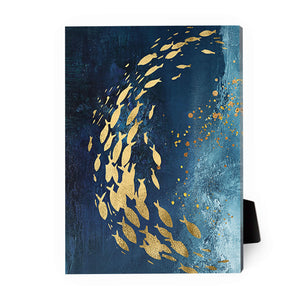 Golden Fish A Desktop Canvas Desktop Canvas 18 x 13cm Clock Canvas