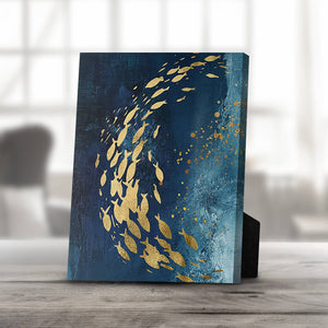 Golden Fish A Desktop Canvas Desktop Canvas 25 x 20cm Clock Canvas