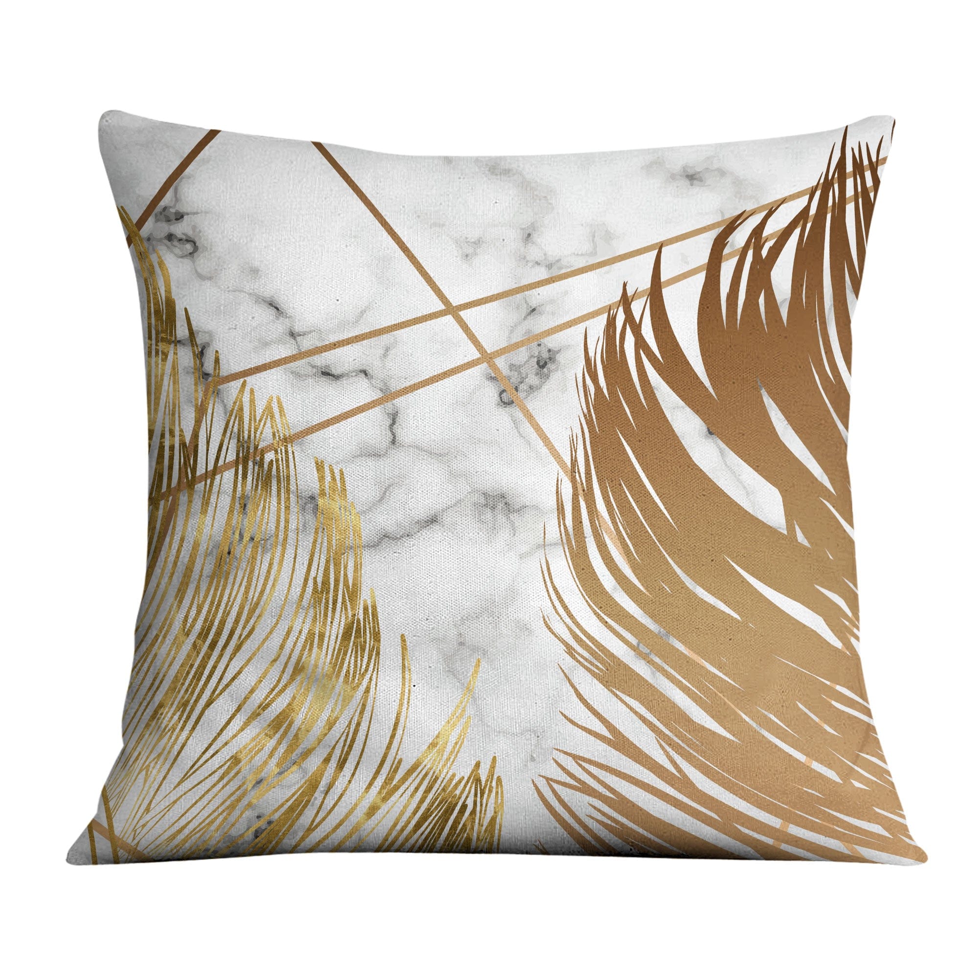 Golden Leaf B Cushion Cushion Cushion Square Clock Canvas