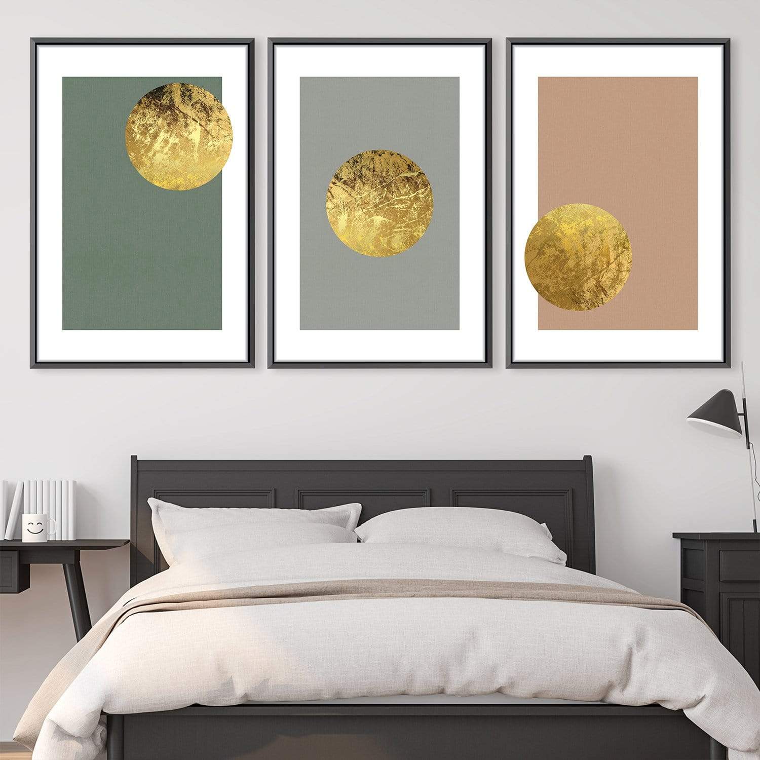Golden Moon Canvas Art Clock Canvas