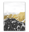Golden Mountain Canvas Art A / 40 x 60cm / Unframed Canvas Print Clock Canvas