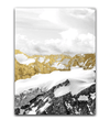 Golden Mountain Canvas Art C / 40 x 60cm / Unframed Canvas Print Clock Canvas