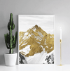 Golden Mountain Canvas Art Clock Canvas