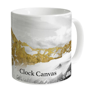Golden Mountain Collectors Mug Mug White Clock Canvas