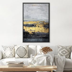 Golden Night Oil Painting Oil 30 x 45cm / Oil Painting Clock Canvas