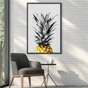 Golden Pineapple Canvas Art 30 x 45cm / Unframed Canvas Print Clock Canvas