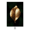 Golden Plants Canvas Art B / 30 x 45cm / Unframed Canvas Print Clock Canvas
