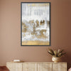 Golden Scale Oil Painting Oil 30 x 45cm / Oil Painting Clock Canvas