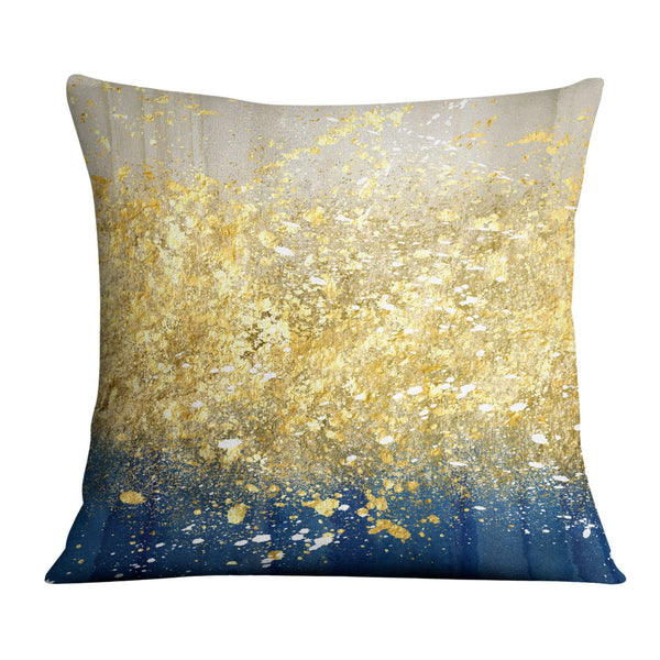 Golden Splash A Cushion Cushion 45 x 45cm Clock Canvas