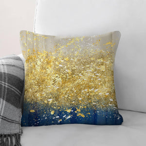 Golden Splash A Cushion Cushion Cushion Square Clock Canvas