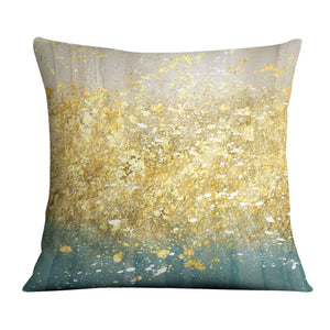 Golden Splash C Cushion Cushion Cushion Square Clock Canvas