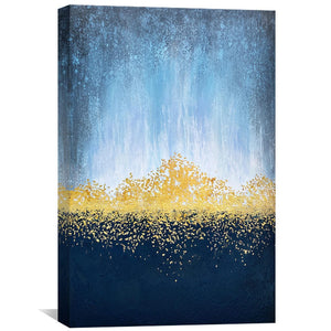 Golden Starlight Canvas Art 40 x 60cm / Unframed Canvas Print Clock Canvas