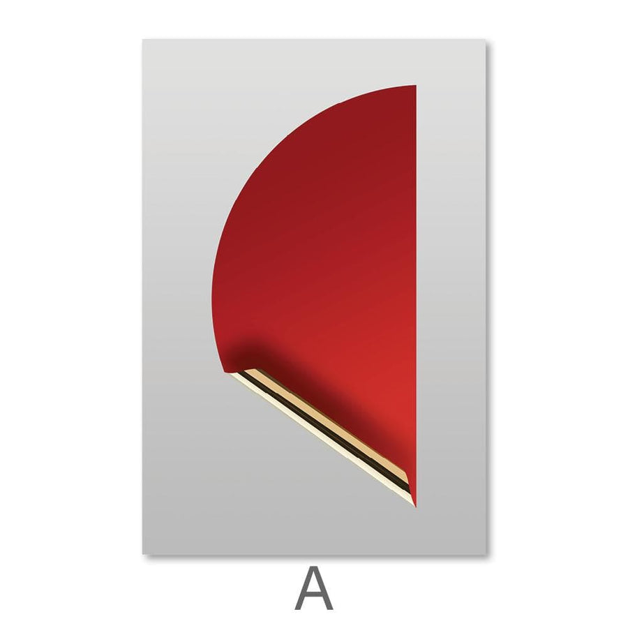 Golden Sticker Canvas Art 40 x 50cm / A / No Board - Canvas Print Only Clock Canvas