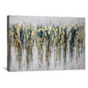 Golden Strength Oil Painting Oil Clock Canvas