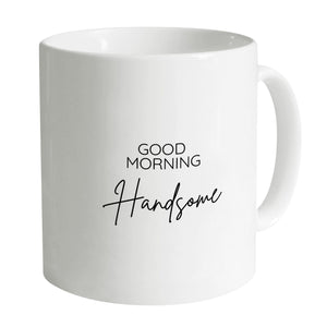 Good Morning Beautiful Mug Mug B / White Clock Canvas