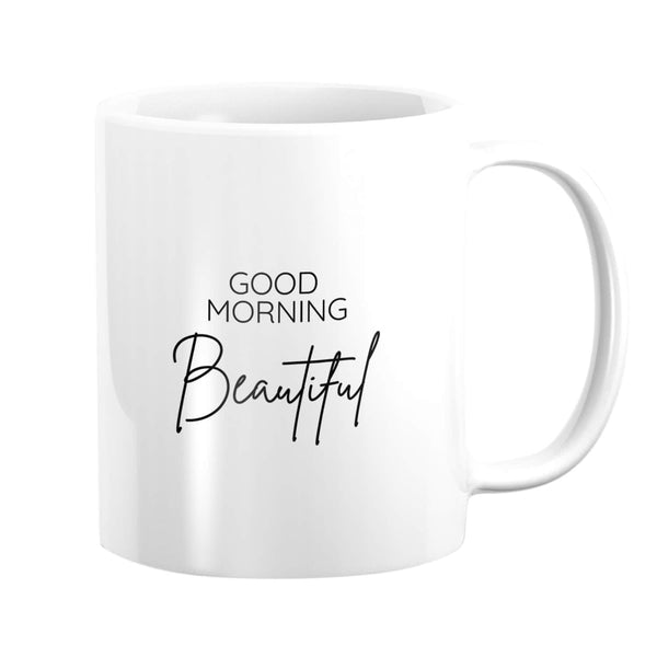 Good Morning Beautiful Mug Mug Clock Canvas