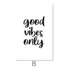 Good Vibes Canvas Art B / 30 x 45cm / Unframed Canvas Print Clock Canvas