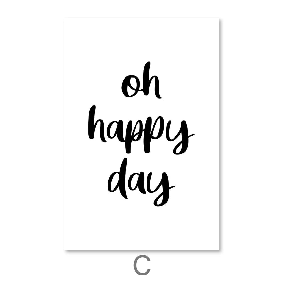 Good Vibes Canvas Art C / 30 x 45cm / Unframed Canvas Print Clock Canvas