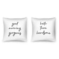 Gorgeous & Handsome Cushion Cushion Clock Canvas