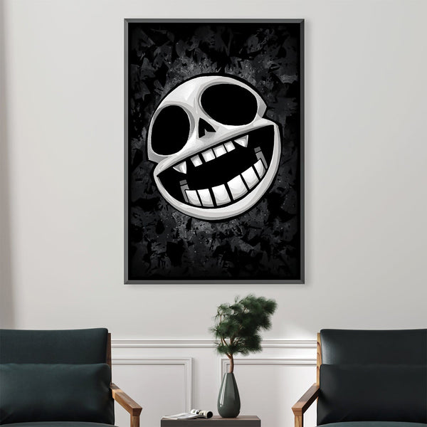 Gorillaz Skull Canvas Art Clock Canvas