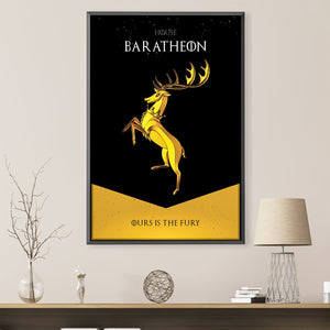 GOT Baratheon Canvas Art Clock Canvas