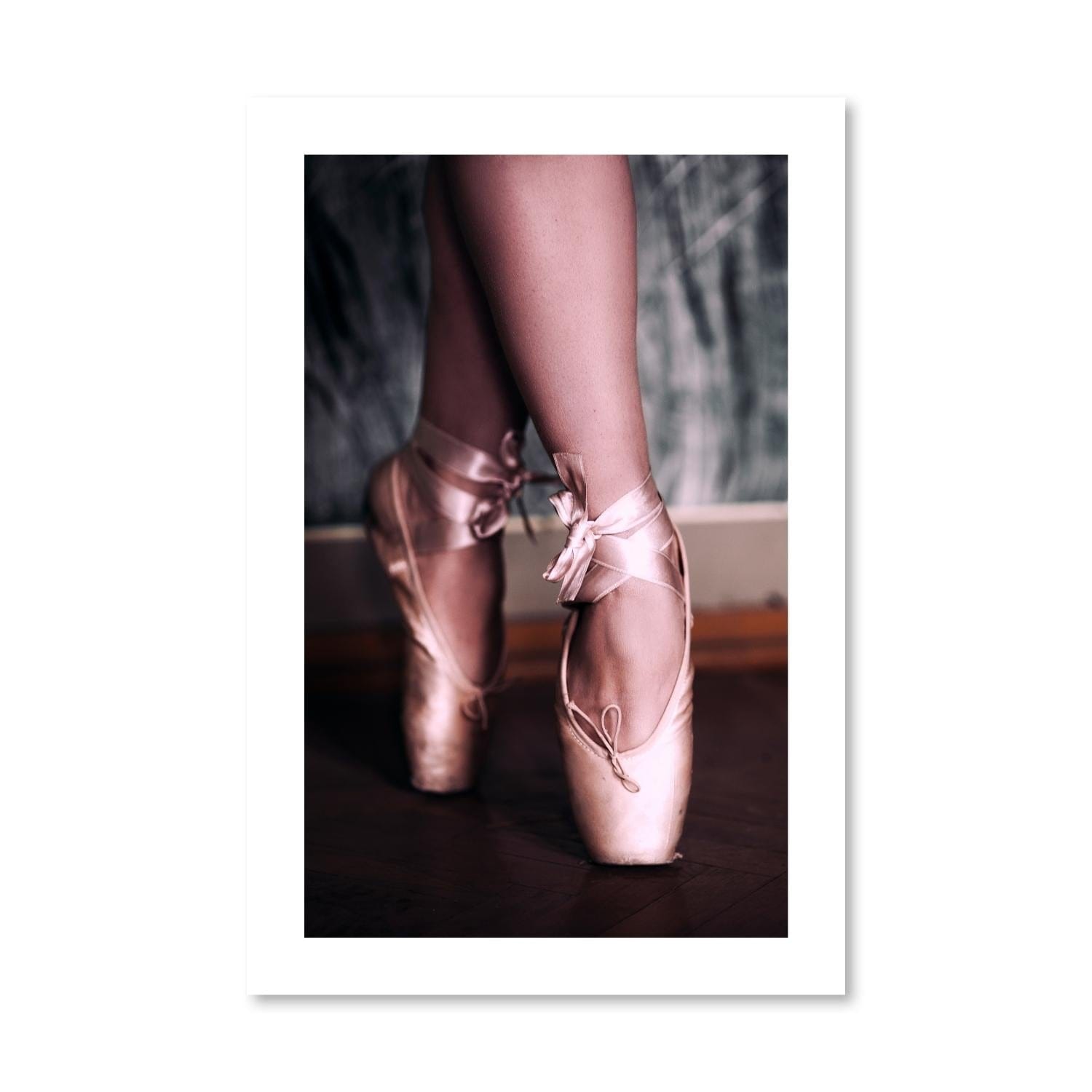Graceful Ballerina Print Art Clock Canvas