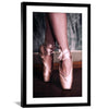 Graceful Ballerina Print Art Clock Canvas