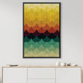 Gradient Waves 1 Canvas Art 30 x 45cm / Unframed Canvas Print Clock Canvas