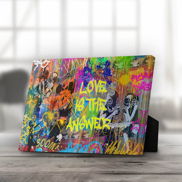 Graffiti Answer Desktop Canvas Desktop Canvas Clock Canvas