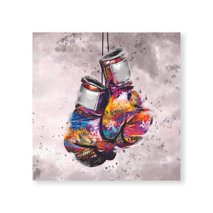 Graffiti Boxing Canvas - XL Art Clock Canvas
