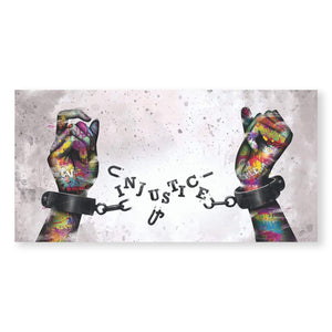 Graffiti Chains Canvas Art Clock Canvas